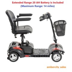 Drive Medical SCOUT Extended Range Spitfire Scout 4 Mobility Travel Scooter