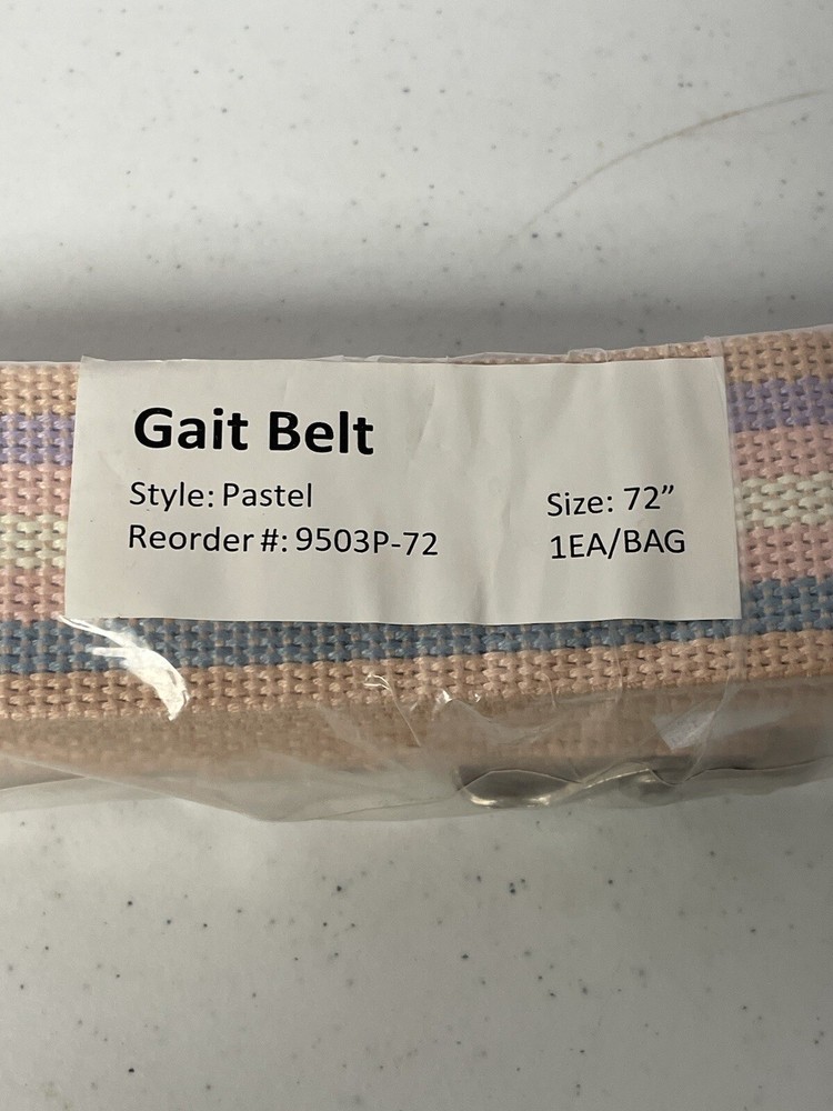 Posey Gait Belt Pastel Cotton Web 72in New Casual Dress