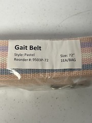 Posey Gait Belt Pastel Cotton Web 72in New Casual Dress