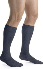 JOBST ActiveWear Calf-High Socks, Cushioned Foot, 15-20 (Size: S) Denim Blue