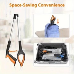 Heavy Duty Trash Picker Grabber Reacher Tool Long Reach Pickup Stick USA