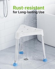Taburete De Ducha Triangular Ajustable 400 lbs Silla De Baño Para Ancianos NUEVO