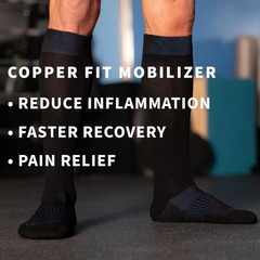 Copper Fit Mobilizer Easy On Off Socks 20mmHg Large X 3 Pack Circulation Relief