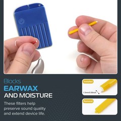 6/12Pack 96PCS Replacement for Starkey Hear Clear Hearing Aid Wax Guards Filters