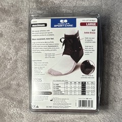 Mueller Sport Care XLP Ankle Brace L Left/Right Fit Black Latex-Free Support