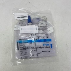 McKesson Disposable Urinary Leg Bag 500 mL Medium Clear/Blue