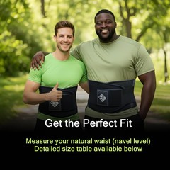 Plus Size 5XL Lower Back Brace – Adjustable Lumbar Support for Pain Relief, Scia