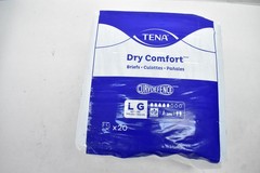 Tena Dry Comfort Briefs Large 40-56 In 2 Packs 20ct Adult Diapers Unisex White