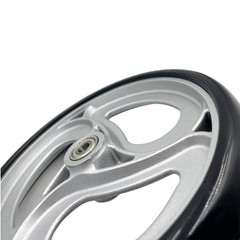 Yuqim 2 Pcs 9.4″ Replacement Wheels for Rollator Walker 8 Inch, Silver
