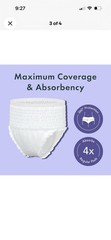 Rael Disposable – Size L-XL 16 CT – Underwear for Women, Organic Cotton OPEN BAG