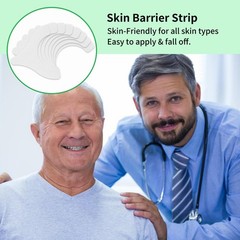 20 Pcs ZnnaYoha Ostomy Barrier Strips for Colostomy Y Non-woven-20Pcs, White