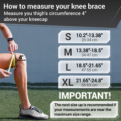 DR. BRACE Elite Knee Brace With Side Stabilizers & Patella Gel Pad