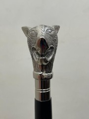 Fox Designer Brass Head Handle For Wooden Walking Stick (only Handle ) Handmade