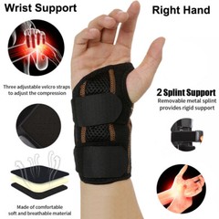 Right Hand Wrist Brace Carpal Tunnel Support Splint Hand Sprain Arthritis Sport