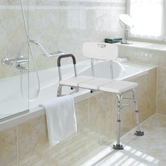Senior Step Stool with Handle, Heavy Duty 2-Step Non-Slip Platform,440lb Support