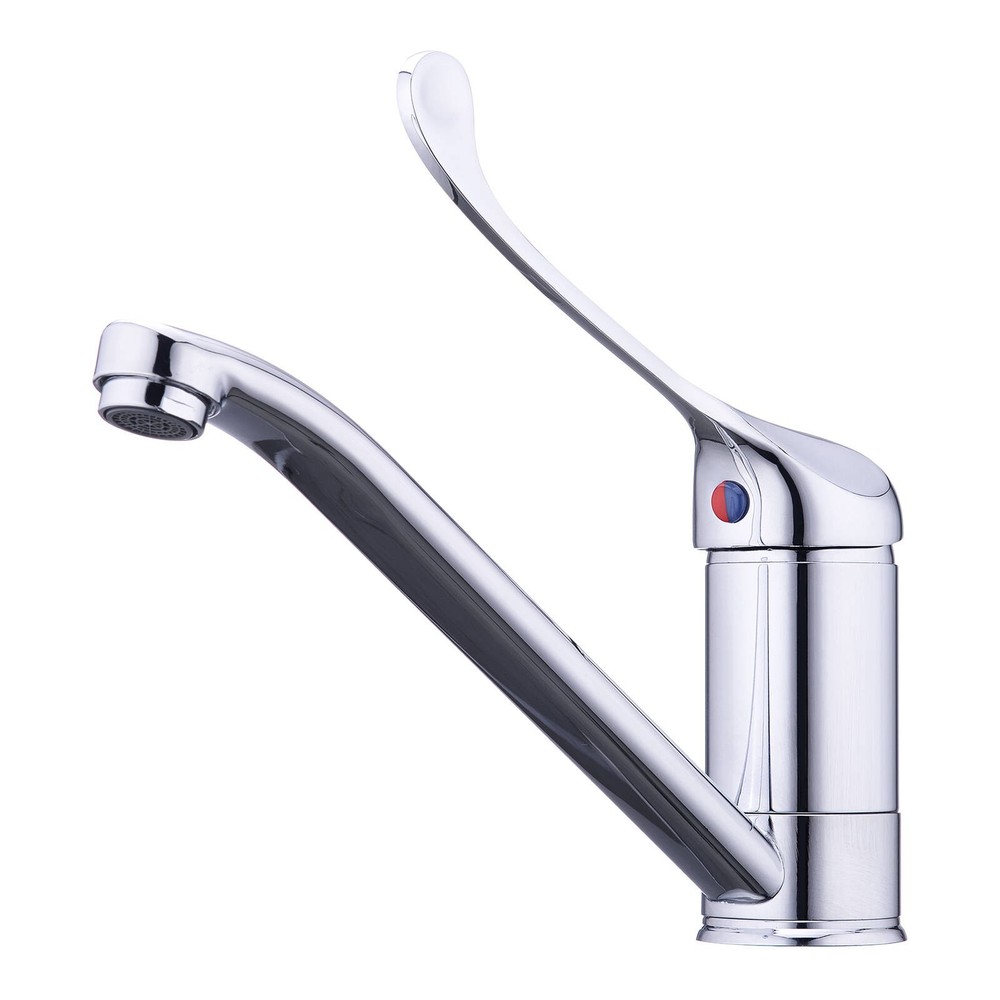 evekare Chrome Extended Wrist Lever Sink Mixer