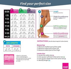Mediven Plus REGULAR OPEN TOE Thigh High Compression Stocking 20-30 Pick Size