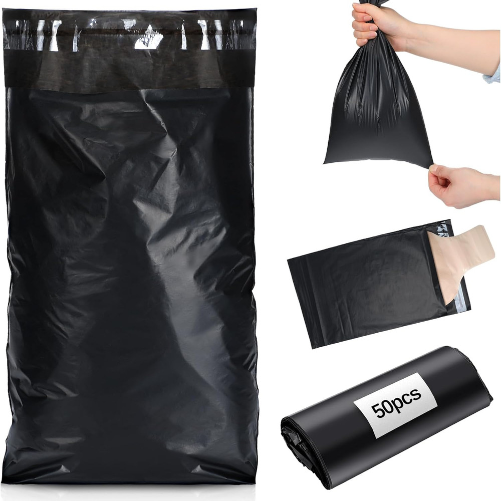 50 Pcs Ostomy Pouch Disposable Bag 7.87 X 13.78 Inches Ostomy Pouch Disposal Bag