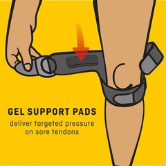 FUTURO Dual Strap Knee Support, Adjustable Adjustable, Black