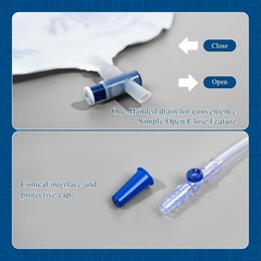2000Ml Catheter Bags for Men and Women 3 Pack Professional Urinary Drainage Bags
