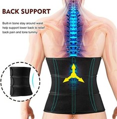 Lumbar Lower Waist Belt Brace Sciatica Pain Relief Herniated Back Support Girdle