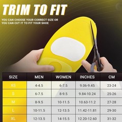 PCS SOLE Heavy Duty Orthotics Insoles 220+ lbs M 10-11.5 W 12-13.5 New Box Dama