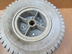 Rascal 600 mobility scooter parts: 2 main drive wheels dry-rot