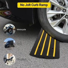 1/2/3 Pack Rubber Curb Driveway Ramps Heavy Duty Threshold Ramp for Vehicles Car