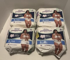 56 Count Always Discreet Postpartum Incontinence Underwear Women’s Large Bladder