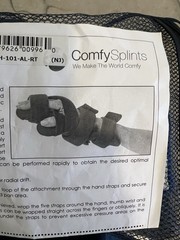 Comfy Splints Wrist Brace Adjustable Hand Orthosis, Universal L3807 or L3809