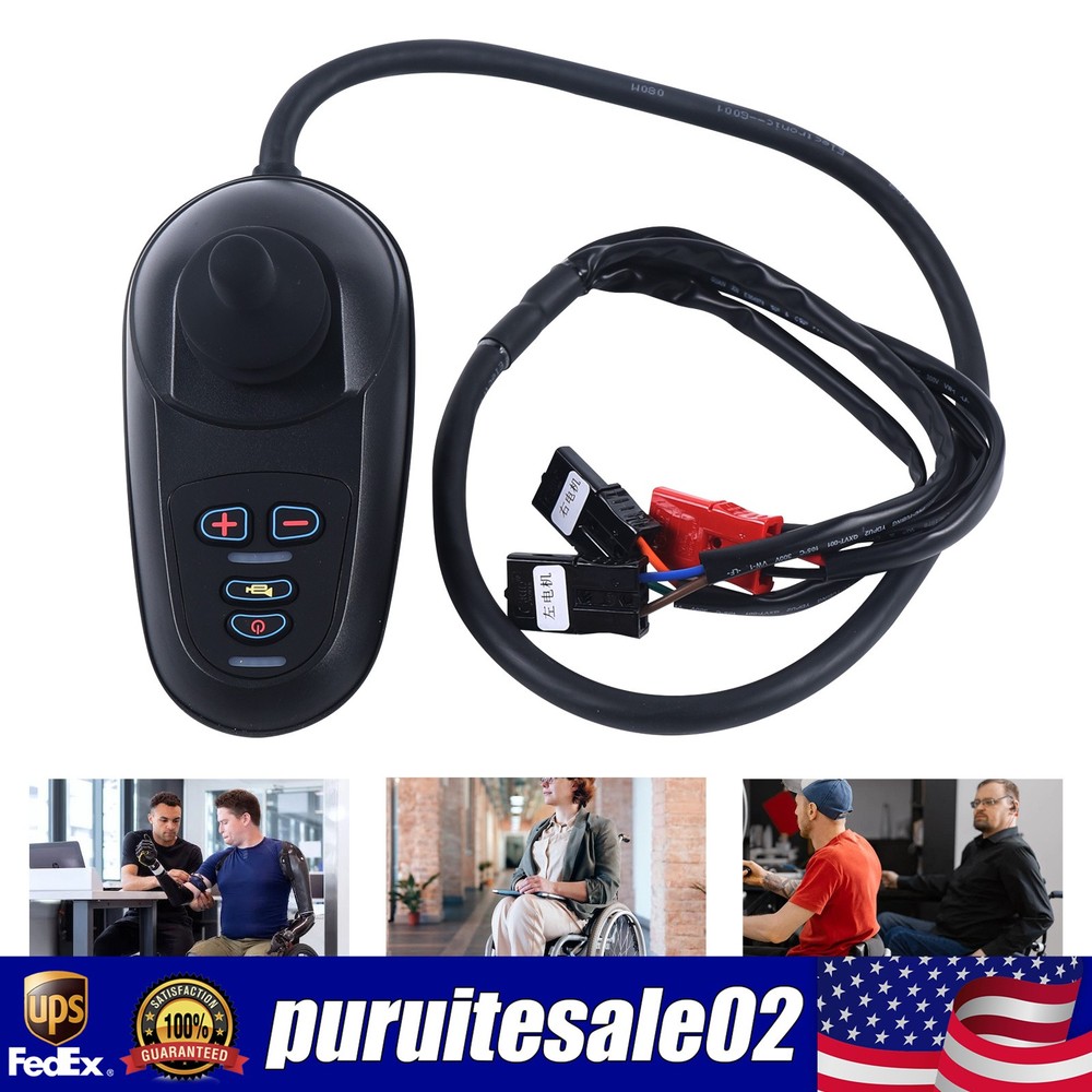 Waterproof Instruction Joystick Electric Power 4 Keys Wheelchair Controller New