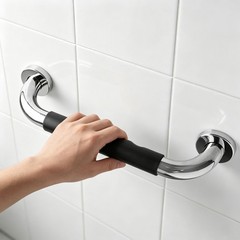2PCS Stainless Steel Grab Bar Bathroom Safety Handicap Shower Tub Handle Support