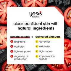 Yes To Tomatoes Charcoal Bar Soap Tomato Extracts Sunflower Seed Oil –