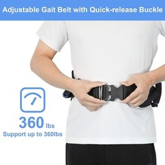 Gait Belts Transfer Belt for Seniors with 7 Handles, Gate Belt for Elderly Lift