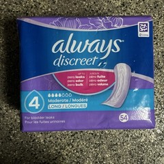 Always Discreet Moderate Long Incontinence – 54 Count