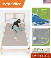 Bedwetting & Incontinence Waterproof Bed Mat – Reusable Underpad. Secure Plac…