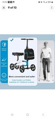 BlessReach Steerable Knee Scooter for Adults, Foldable w/ Dual Brake, Various