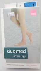 MEDI duomed Advantage Thigh w/tb ct Closed Toe Beige 15- 20 SMALL AT14201