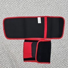 Red/Black Adjustable Waist Support Brace One Size Unisex Adult Compression