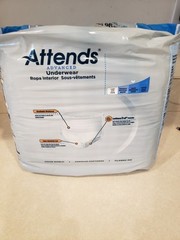 Adult Diapers Attends Advanced Underwear, Unisex 14 Count