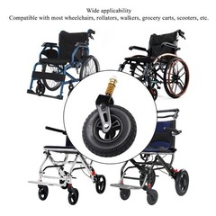 Sturdy 8 Inch Wheelchair Front Solid Caster For Enhanced Stability For Elderly