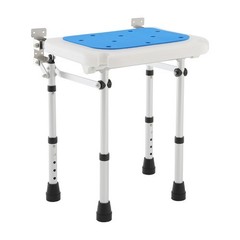 Shower Folding Seat Wall Mount Height-Adjustable Shower Foldable Shower Seat