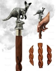 NewAntique Brass Aluminium Kangaroo Hand Handle Walking Wooden Stick Cane Style