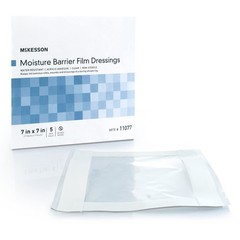 Clear IV Site Barrier Protector – 7″x7″, Water-Resistant Adhesive Film, 5 Count,