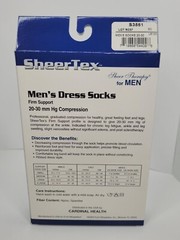 Men’s Compression Dress Socks Small Black, Firm Support 20-30mm Hg Lot Of 7