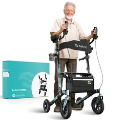 Helavo All Terrrain, Upright Walker, Flat-Free Solid Rubber Tires, 300 lbs
