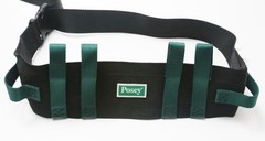 Posey 6537Q Transfer Gait Belt, Black/Green, Extra-Wide Soft Nylon, Washable New