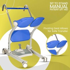 ArjoHuntleigh Sara Stedy Sit to Stand Manual Patient Lift Aid |4’11“ – 6’6″
