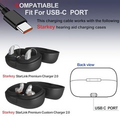 Starkey StarLink Premium Charger 2.0 USB-C Charging Cable for Hearing Aid