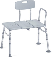 Tub Transfer Bench for Bathtub, 400 Lbs Heavy Duty Shower Chair with Backrest, S